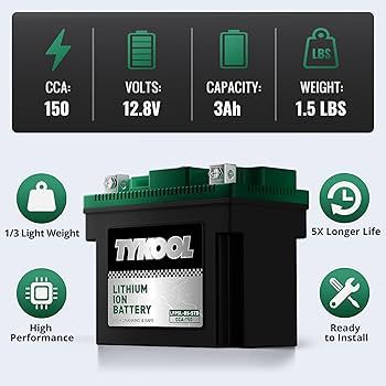 Yo-ko 　0405 Amazon.com: TYKOOL YTX5L-BS YTZ7S 2X Cranking Amps 150A